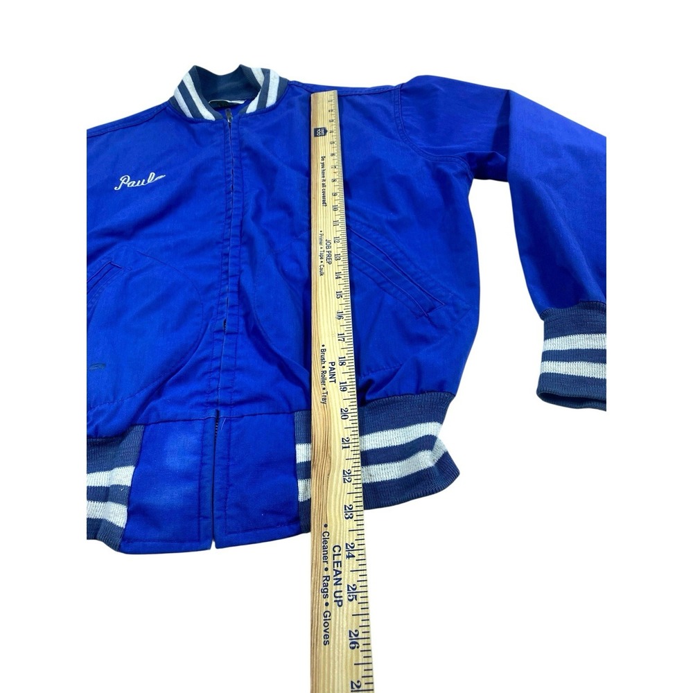 VTG 70's Varsity Bomber Jacket Womens SM Leechburg Cheerleader Paula Maple Sport - Picture 9 of 12